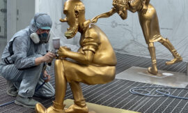 Cromax kleurt Belgisch Suske & Wiske paviljoen Expo 2020 Dubai goud